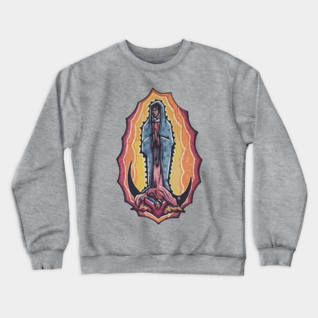 Our Lady of Guadalupe Crewneck Sweatshirt by samuel sisco